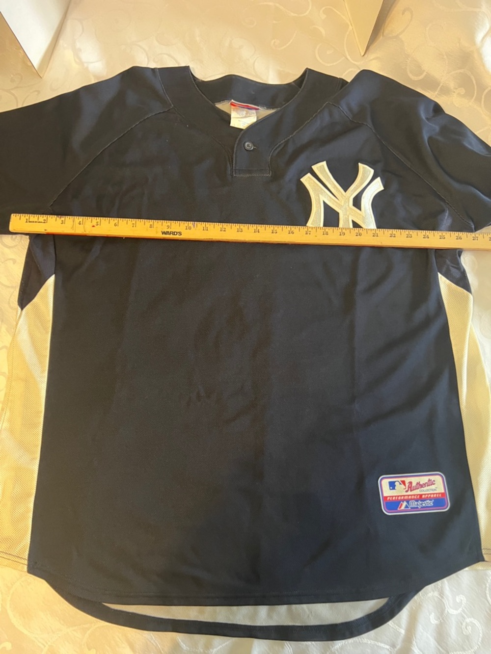 New York Yankees MENS Navy Baseball Jersey - Picture 7 of 9